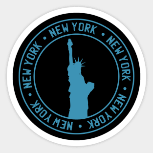 New York Passport Style Stamp Sticker